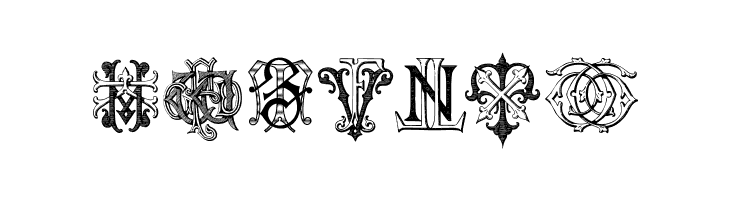 Intellecta Monograms Random Samples Three.vfb  Free Fonts Download