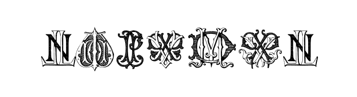 Intellecta Monograms Random Samples Three.vfb  Free Fonts Download