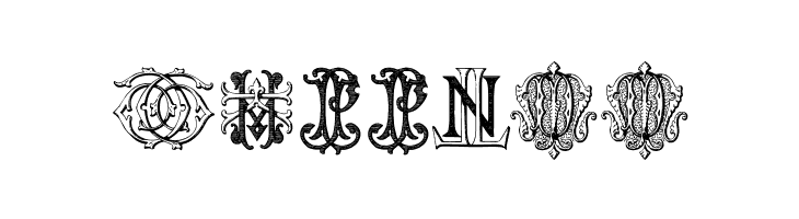 Intellecta Monograms Random Samples Three.vfb  Free Fonts Download