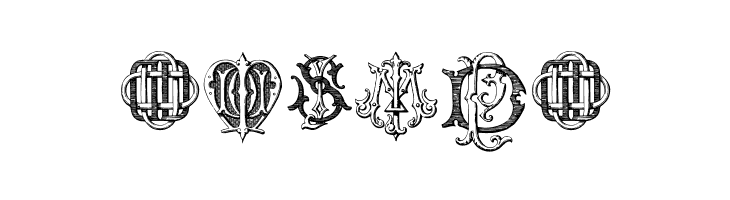 Intellecta Monograms Random Samples Three.vfb  Free Fonts Download