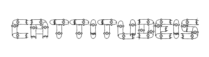 Broken Skate deck  Free Fonts Download