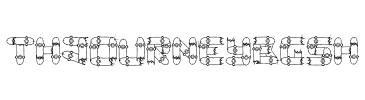 Broken Skate deck  Free Fonts Download