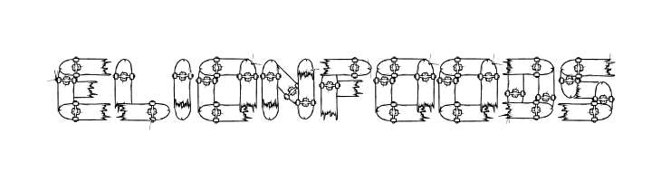 Broken Skate deck  Free Fonts Download