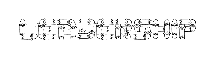 Broken Skate deck  Free Fonts Download