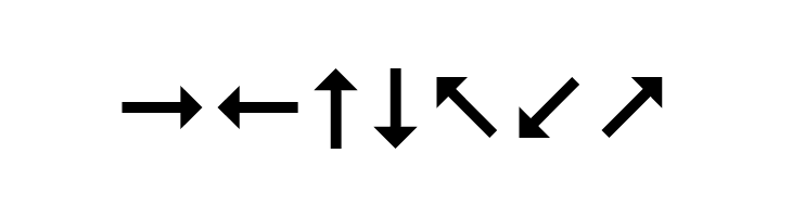 Arrows  Free Fonts Download