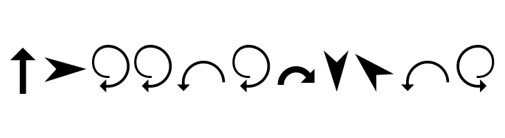 Arrows  Free Fonts Download