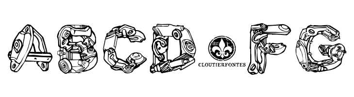 MotorPiecesDEMO Regular  Free Fonts Download