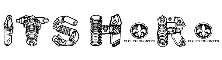 MotorPiecesDEMO Regular  Free Fonts Download