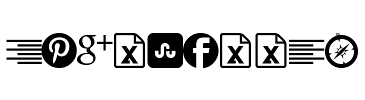 WLM Web Iconized  Free Fonts Download