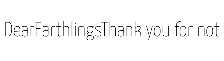 Yanone Kaffeesatz ExtraLight  Free Fonts Download