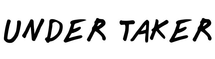 UNDER%2BTAKER Janitor Font