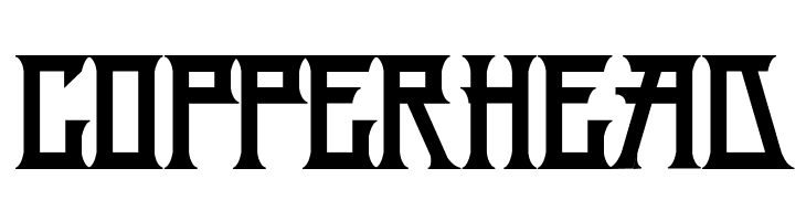 Copperhead H74 Snake Oil Solid Font