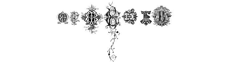 Intellecta Monograms Random Samples Four  Free Fonts Download