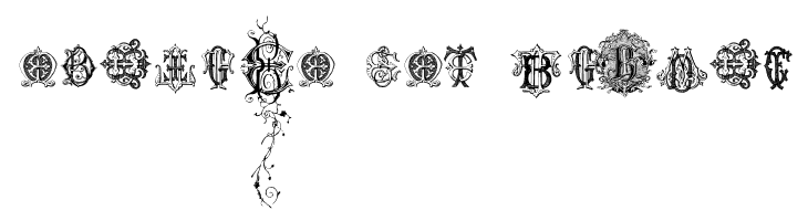 Intellecta Monograms Random Samples Four  Free Fonts Download