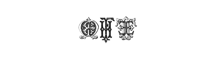 Intellecta Monograms Random Samples Four  Free Fonts Download