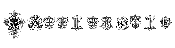 Intellecta Monograms Random Samples Four  Free Fonts Download