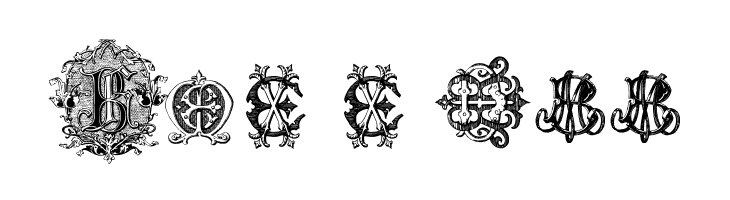 Intellecta Monograms Random Samples Four  Free Fonts Download