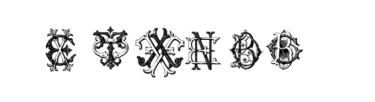 Intellecta Monograms Random Samples Four  Free Fonts Download