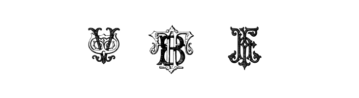 Intellecta Monograms Random Samples Four  Free Fonts Download