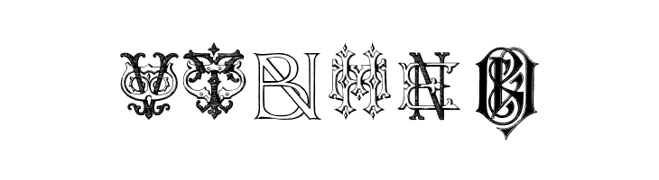 Intellecta Monograms Random Samples Four  Free Fonts Download