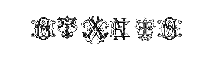 Intellecta Monograms Random Samples Four  Free Fonts Download