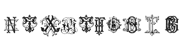 Intellecta Monograms Random Samples Four  Free Fonts Download