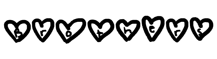 hearts love  Free Fonts Download