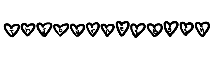 hearts love  Free Fonts Download