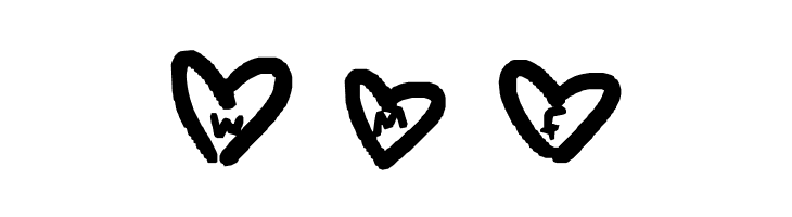 hearts love  Free Fonts Download