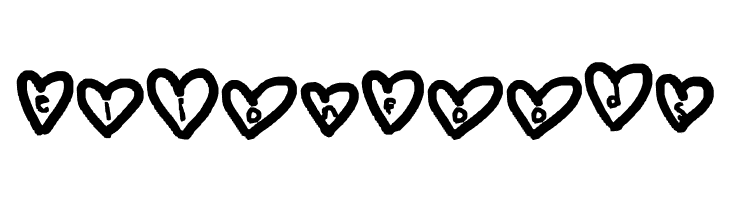hearts love  Free Fonts Download