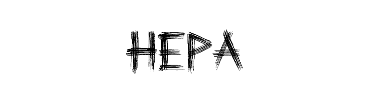 HEPA Sketchline Font