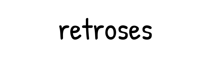 retroses Patrick Hand Font