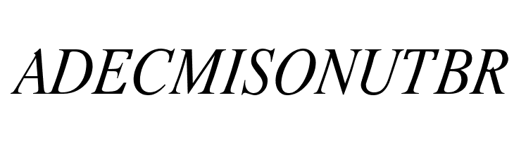 Romande ADF Std Italic  Free Fonts Download