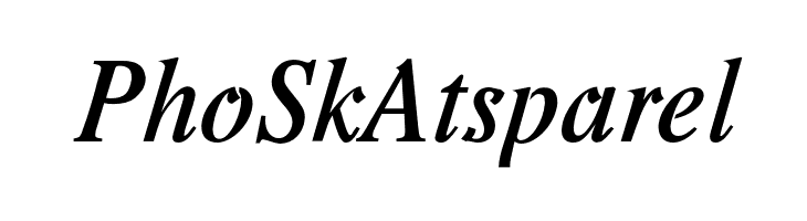 PhoSkAtsparel Romande ADF No2 Std Bold Italic Font