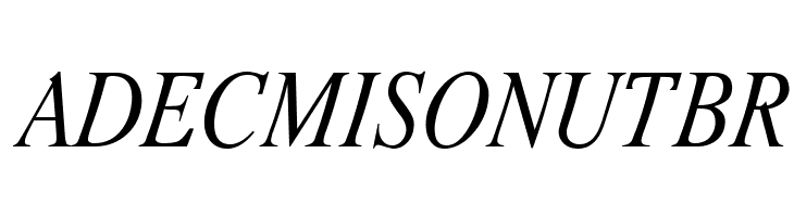 Romande ADF No2 Std Italic  Free Fonts Download