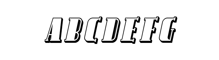 Avondale SC Shaded Italic  Free Fonts Download