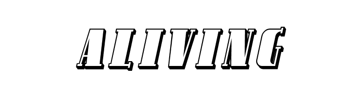 Avondale SC Shaded Italic  Free Fonts Download