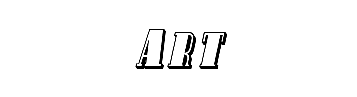 Avondale SC Shaded Italic  Free Fonts Download