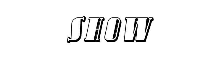 Avondale SC Shaded Italic  Free Fonts Download