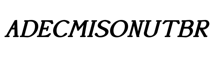 AccanthisADFStd-BoldItalic  Free Fonts Download