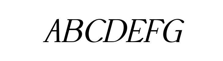 ABCDEFG AccanthisADFStdNo3-Italic Font