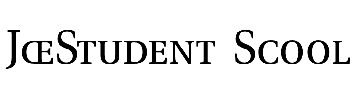 JoeStudent%2BScool VenturisADFStyle-Regular Font