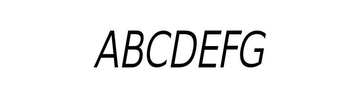 GilliusADF-CondItalic  Free Fonts Download