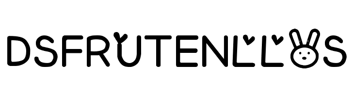 DSFRUTENLLOS Cheeky Rabbit Font