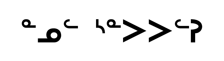 Inuktitut-Sri Regular  Free Fonts Download