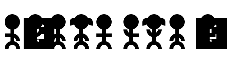 PictoPeeps Regular  Free Fonts Download