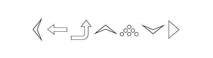 SimpleDirectionArrows  Free Fonts Download