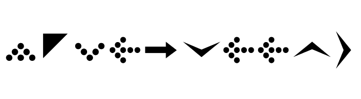 SimpleDirectionArrows  Free Fonts Download