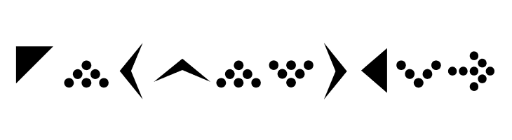 SimpleDirectionArrows  Free Fonts Download