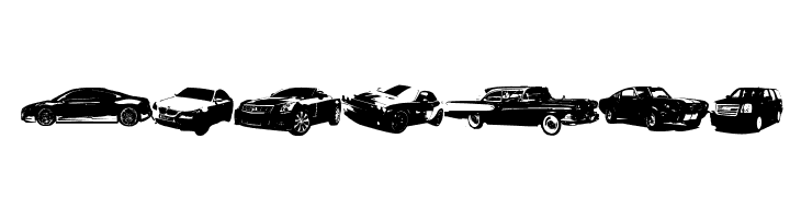 Famous Cars  Free Fonts Download